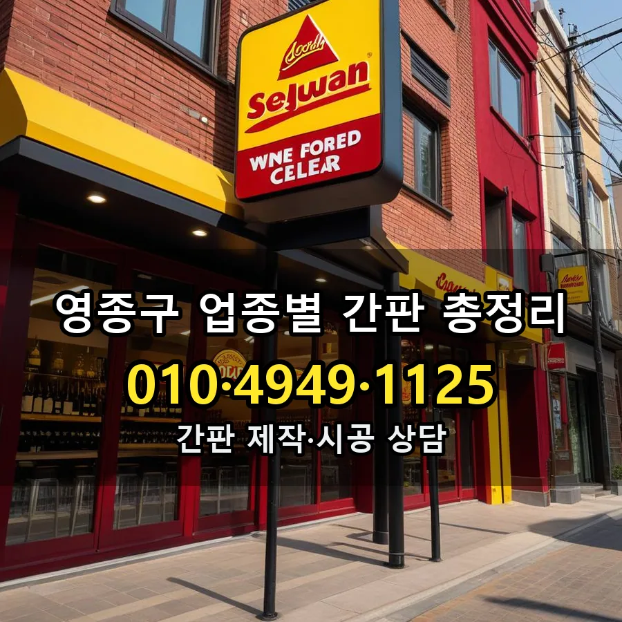 업종별 간판 총정리 시공 사진